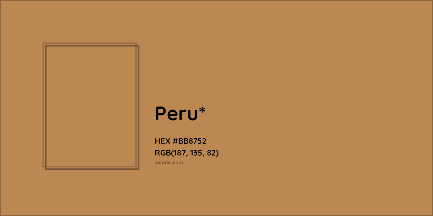 HEX #BB8752 Color Name, Color Code, Palettes, Similar Paints, Images
