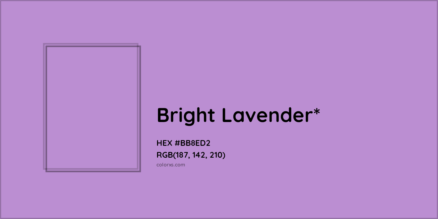 HEX #BB8ED2 Color Name, Color Code, Palettes, Similar Paints, Images