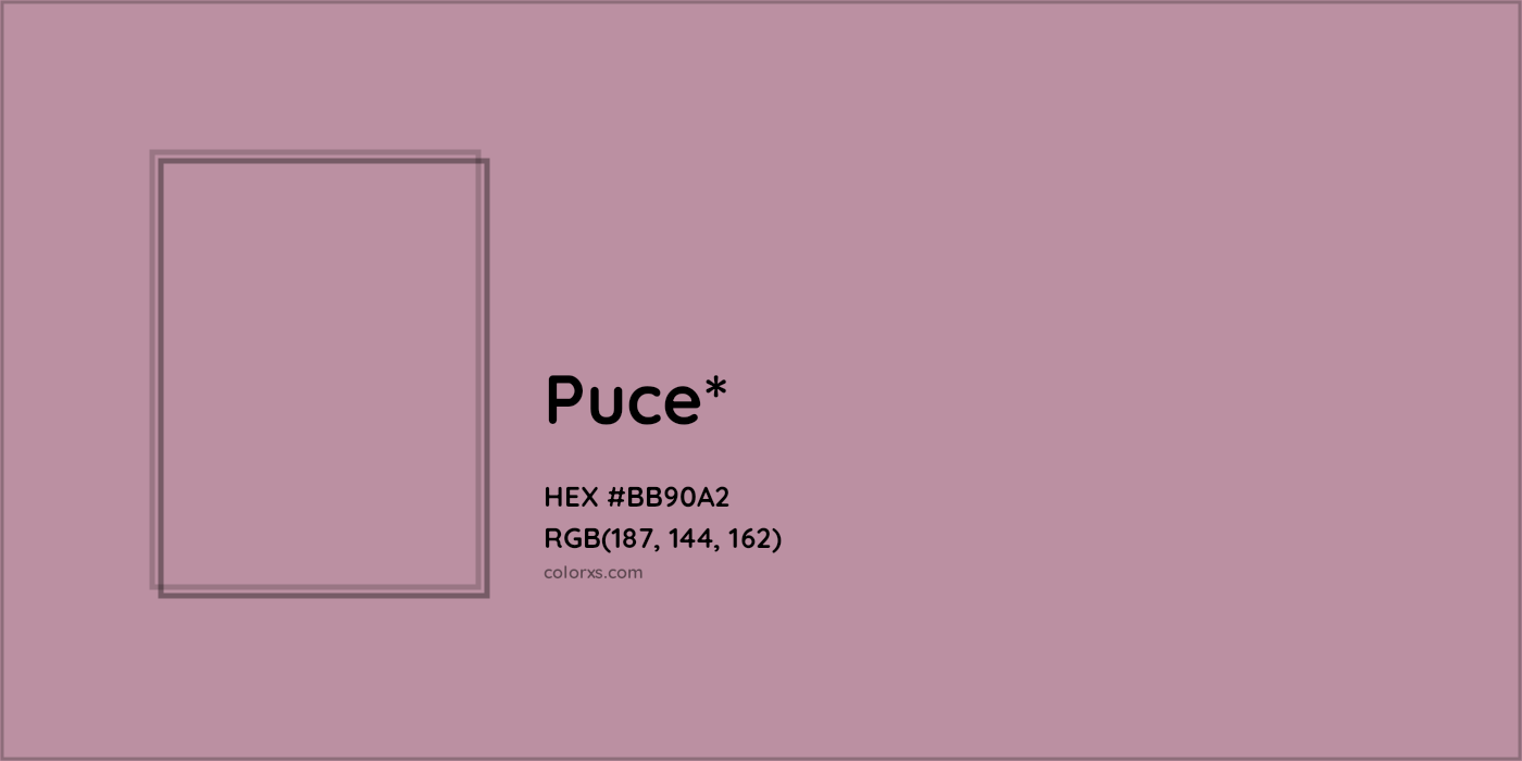 HEX #BB90A2 Color Name, Color Code, Palettes, Similar Paints, Images