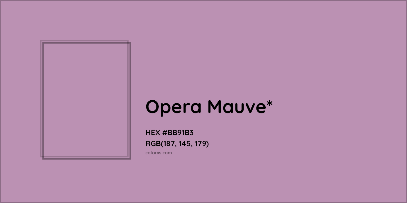 HEX #BB91B3 Color Name, Color Code, Palettes, Similar Paints, Images