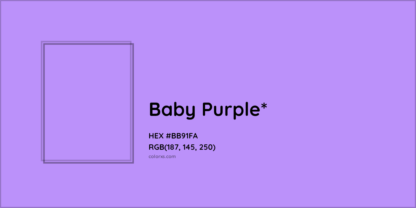 HEX #BB91FA Color Name, Color Code, Palettes, Similar Paints, Images