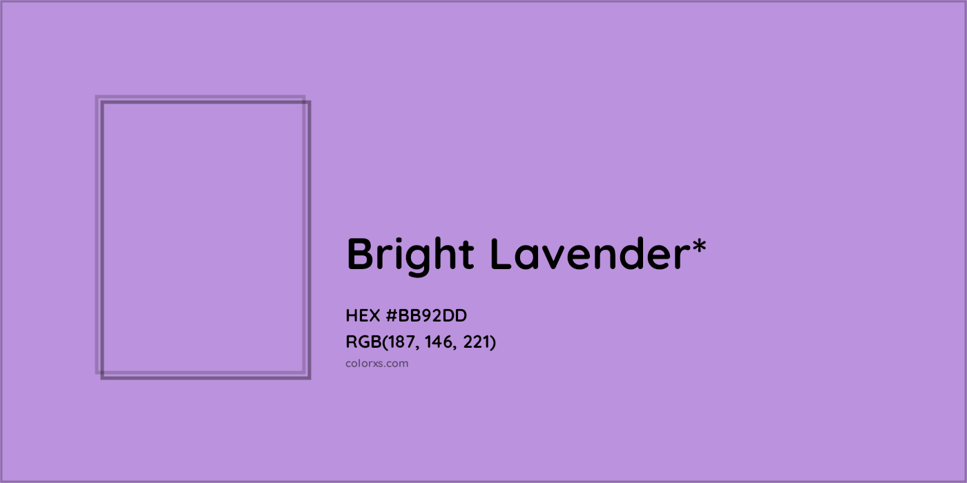 HEX #BB92DD Color Name, Color Code, Palettes, Similar Paints, Images