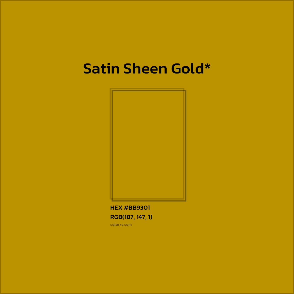 HEX #BB9301 Color Name, Color Code, Palettes, Similar Paints, Images