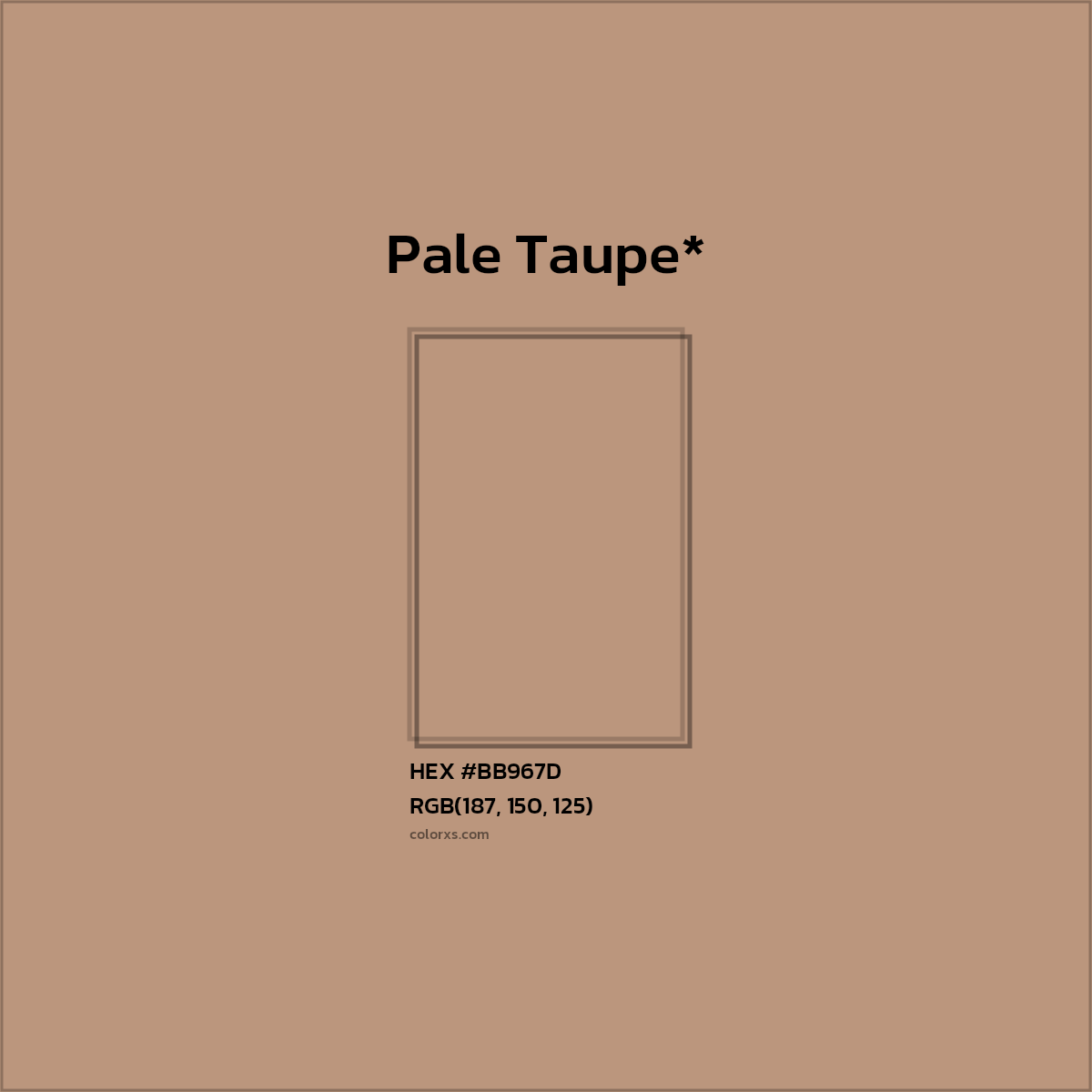 HEX #BB967D Color Name, Color Code, Palettes, Similar Paints, Images