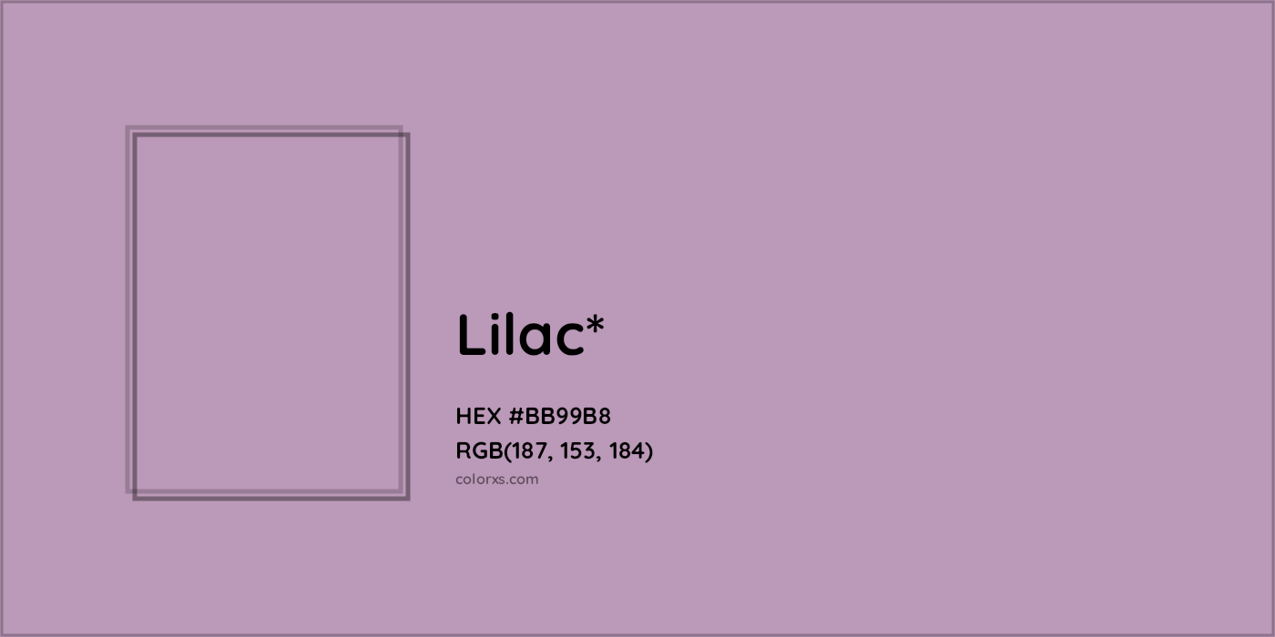 HEX #BB99B8 Color Name, Color Code, Palettes, Similar Paints, Images