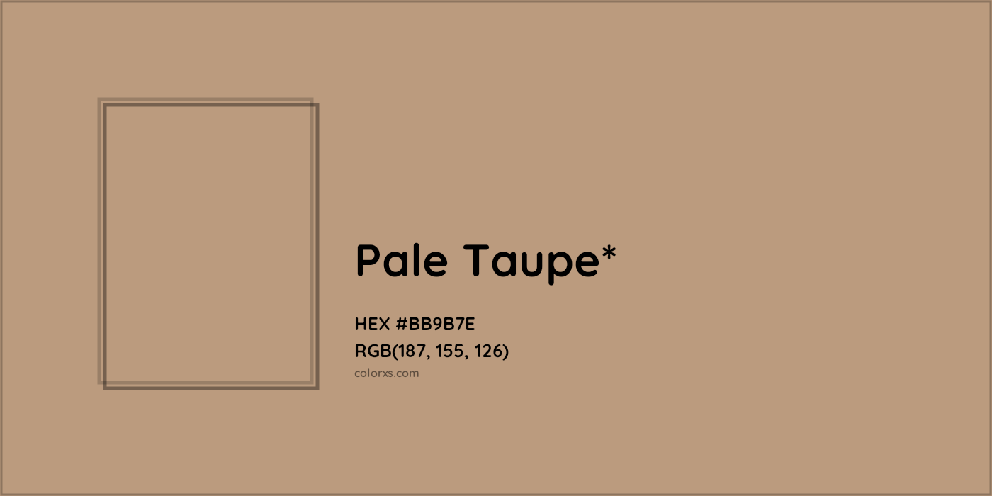 HEX #BB9B7E Color Name, Color Code, Palettes, Similar Paints, Images