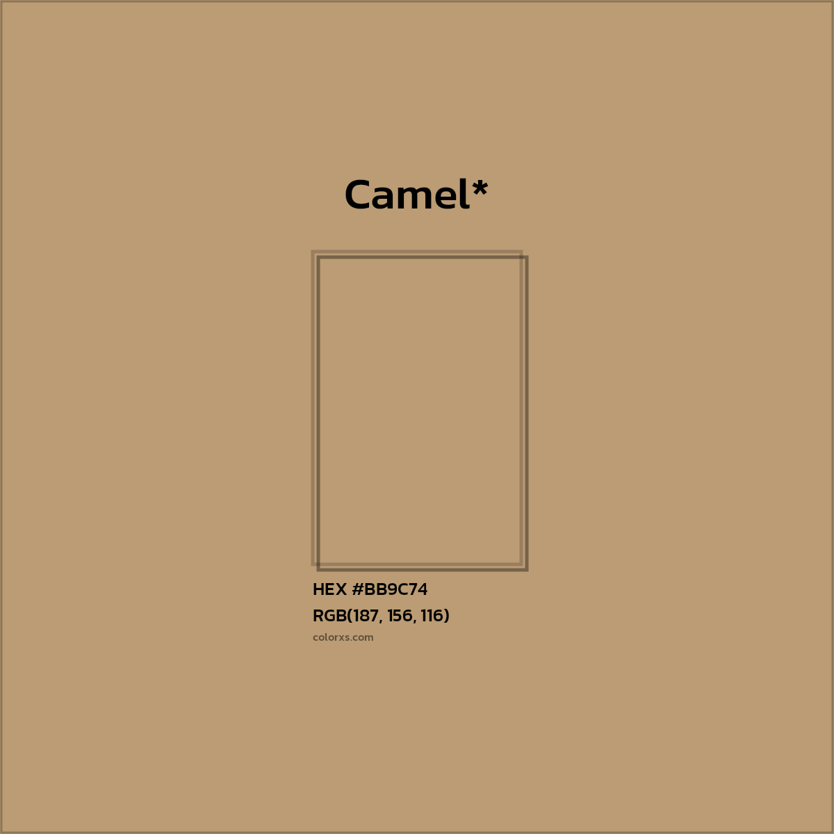 HEX #BB9C74 Color Name, Color Code, Palettes, Similar Paints, Images