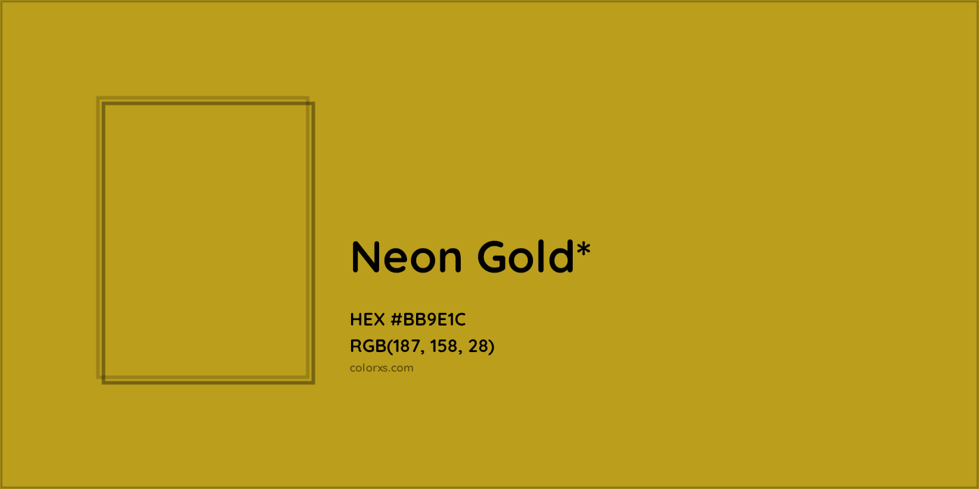 HEX #BB9E1C Color Name, Color Code, Palettes, Similar Paints, Images