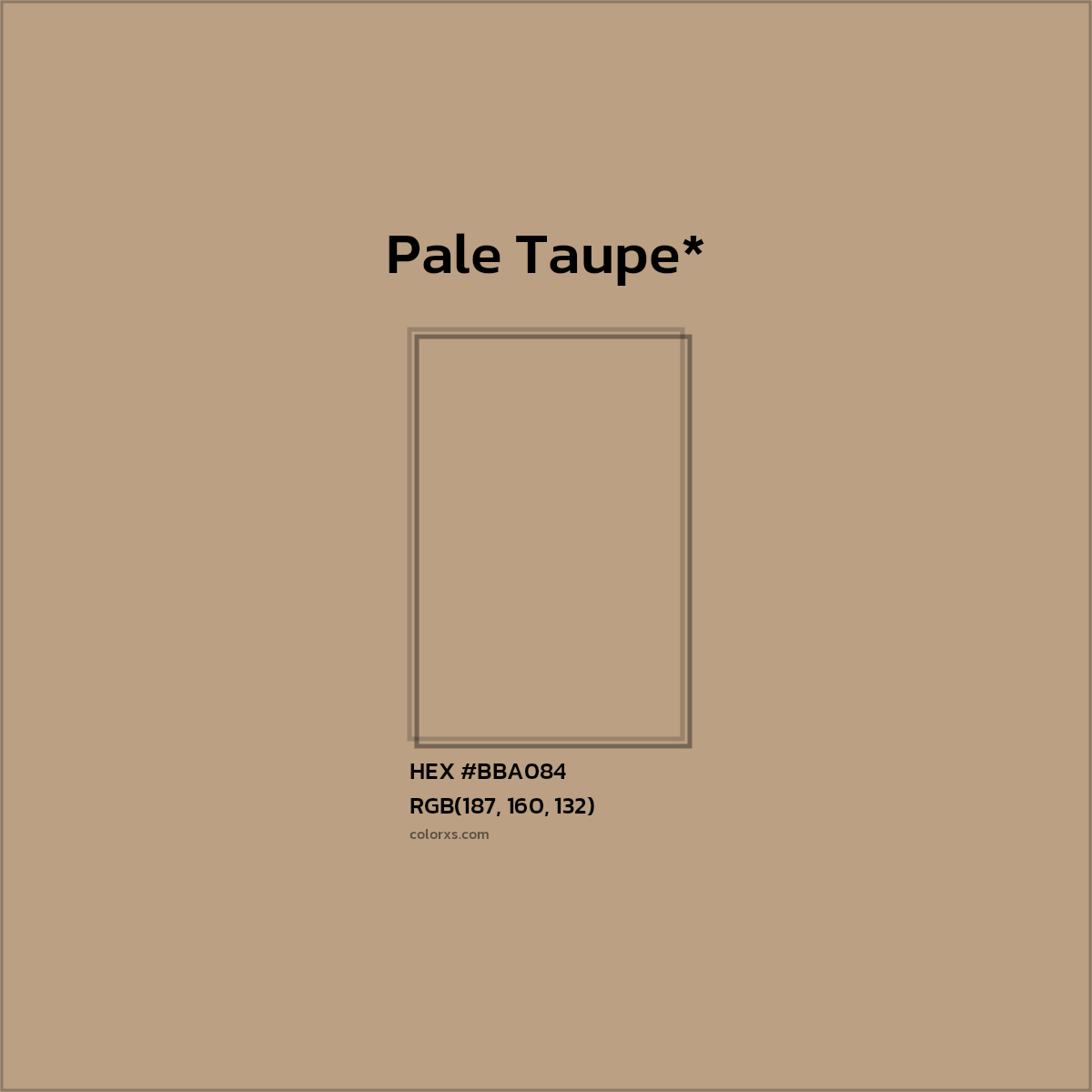 HEX #BBA084 Color Name, Color Code, Palettes, Similar Paints, Images