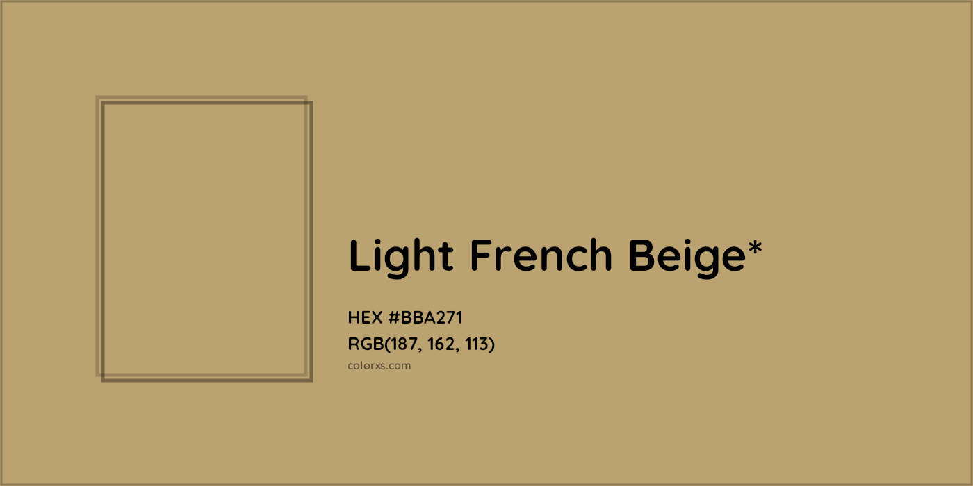 HEX #BBA271 Color Name, Color Code, Palettes, Similar Paints, Images