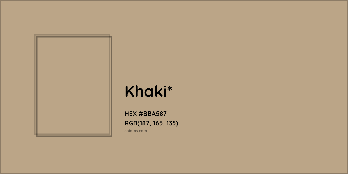 HEX #BBA587 Color Name, Color Code, Palettes, Similar Paints, Images