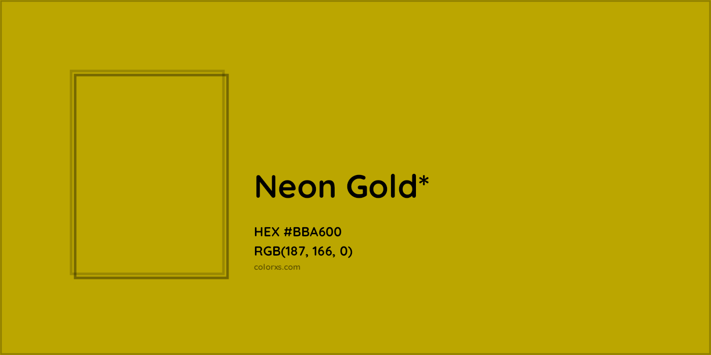 HEX #BBA600 Color Name, Color Code, Palettes, Similar Paints, Images