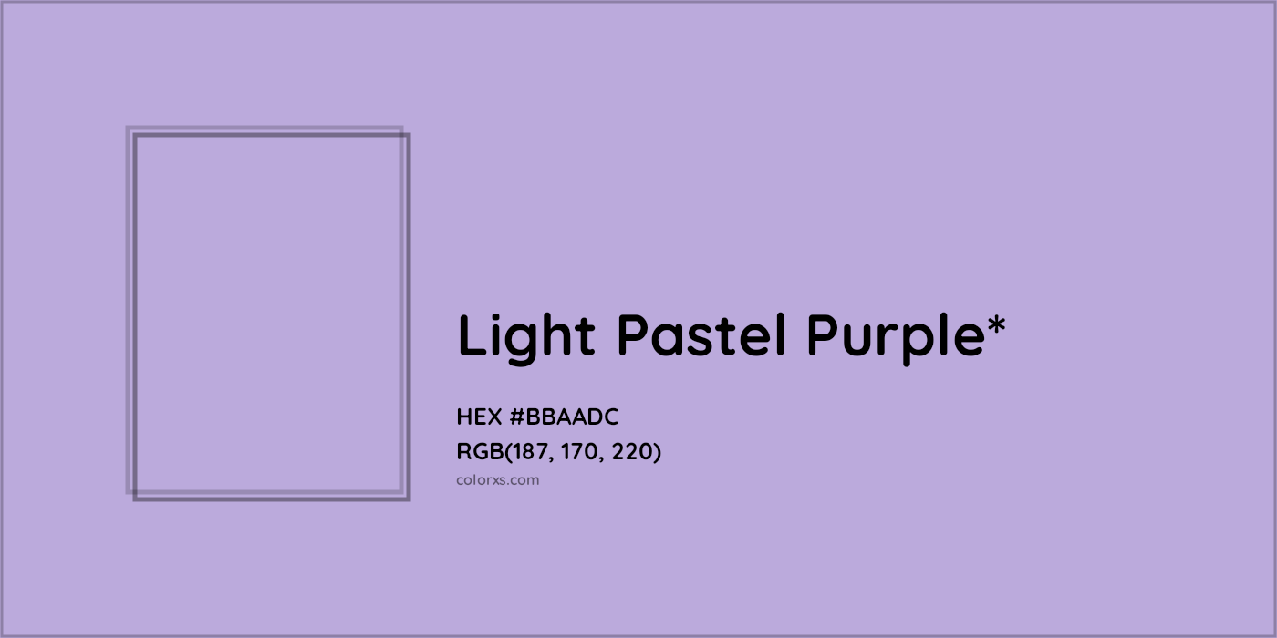 HEX #BBAADC Color Name, Color Code, Palettes, Similar Paints, Images