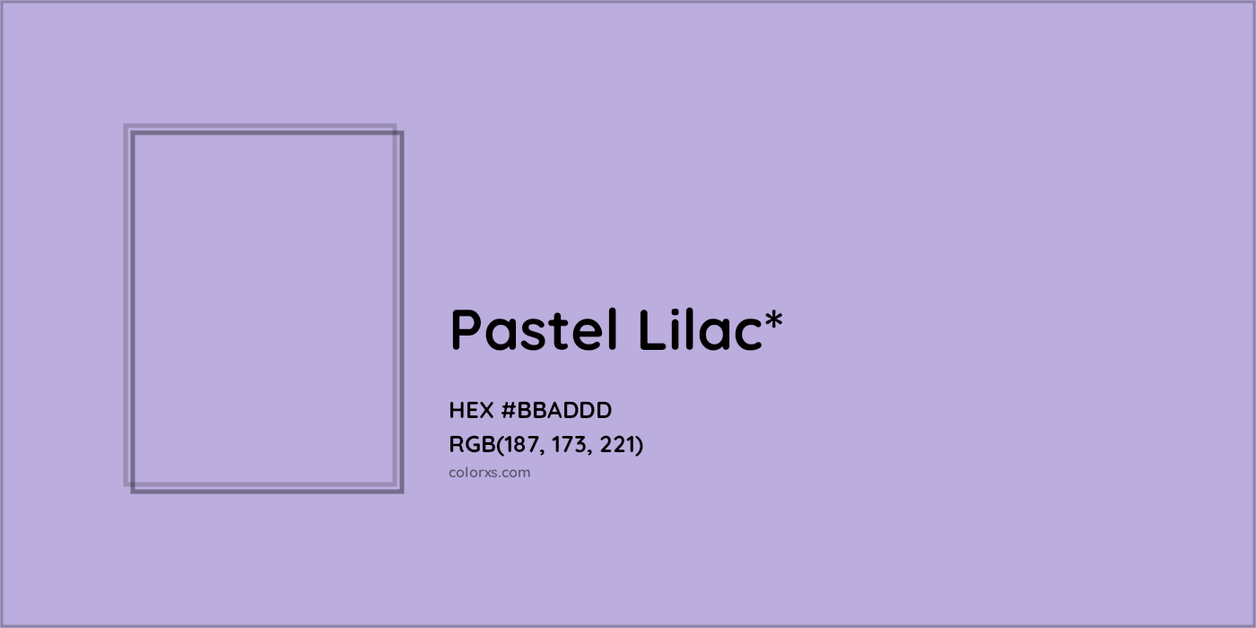 HEX #BBADDD Color Name, Color Code, Palettes, Similar Paints, Images