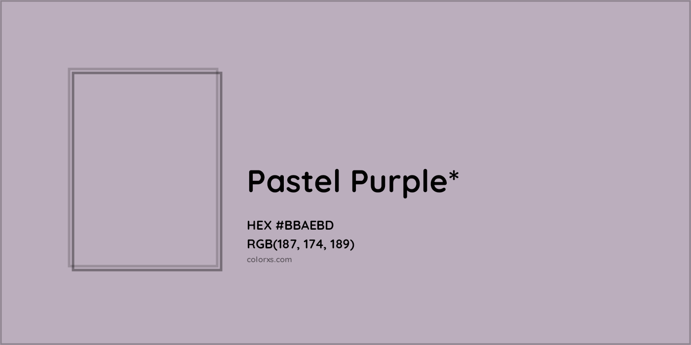 HEX #BBAEBD Color Name, Color Code, Palettes, Similar Paints, Images
