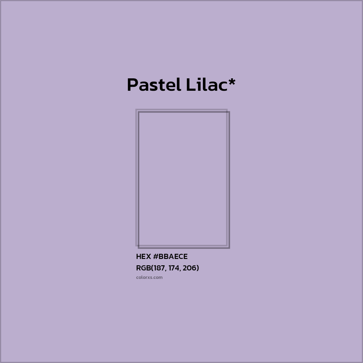 HEX #BBAECE Color Name, Color Code, Palettes, Similar Paints, Images