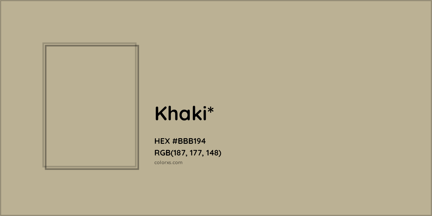 HEX #BBB194 Color Name, Color Code, Palettes, Similar Paints, Images
