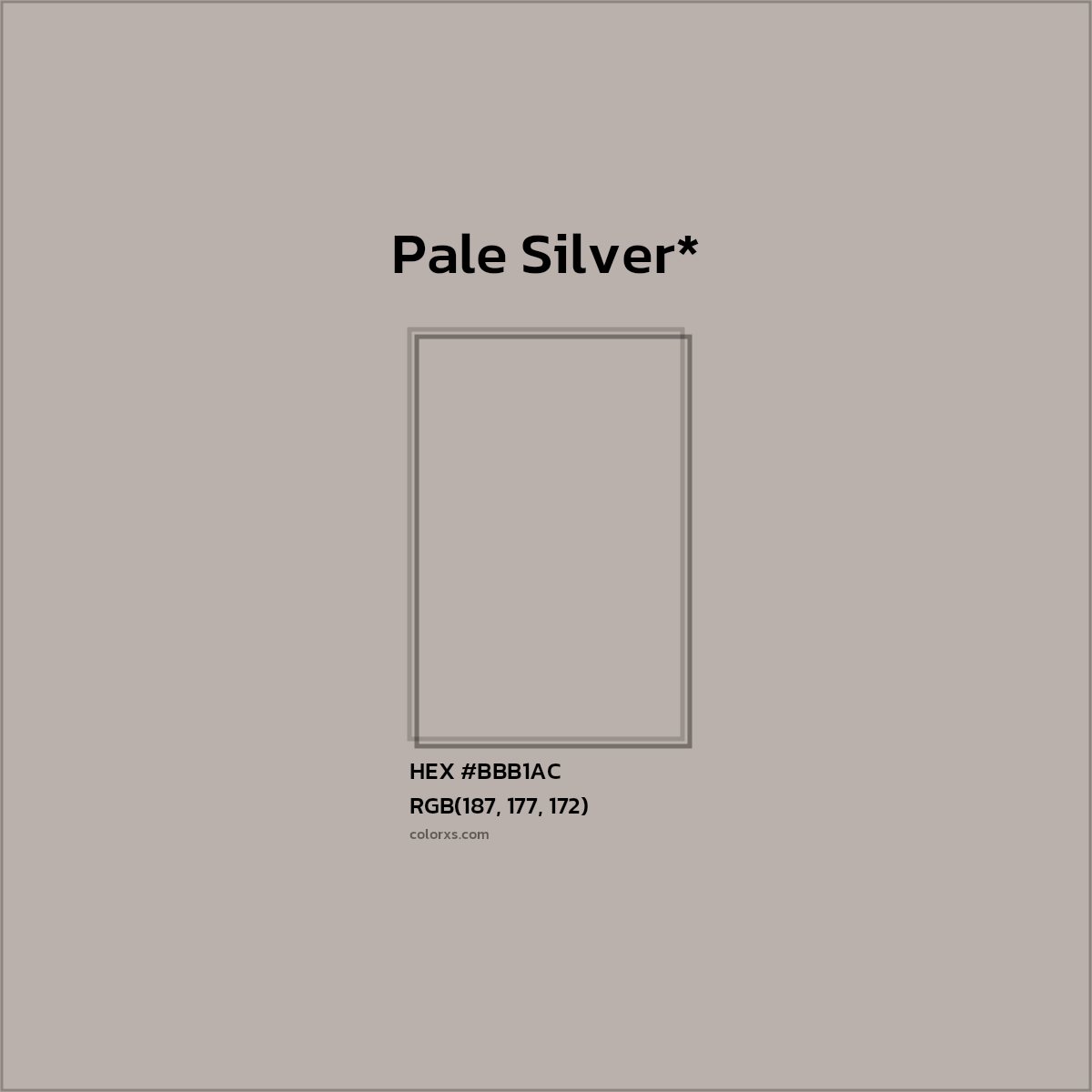 HEX #BBB1AC Color Name, Color Code, Palettes, Similar Paints, Images