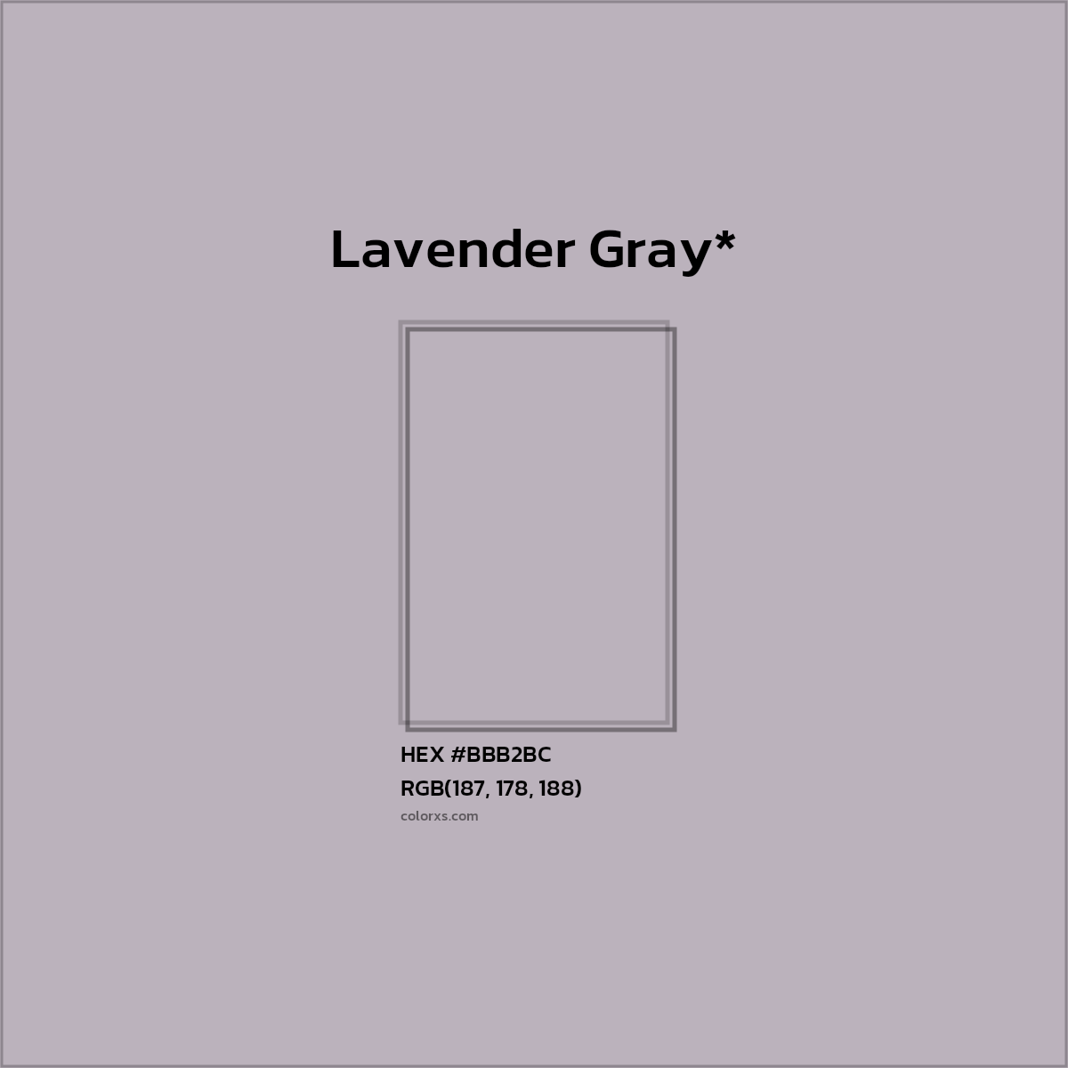 HEX #BBB2BC Color Name, Color Code, Palettes, Similar Paints, Images