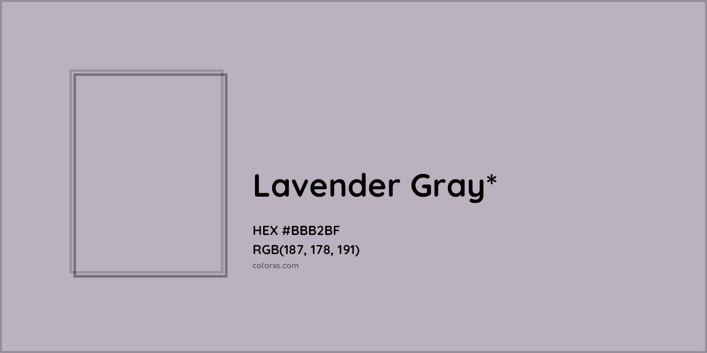 HEX #BBB2BF Color Name, Color Code, Palettes, Similar Paints, Images
