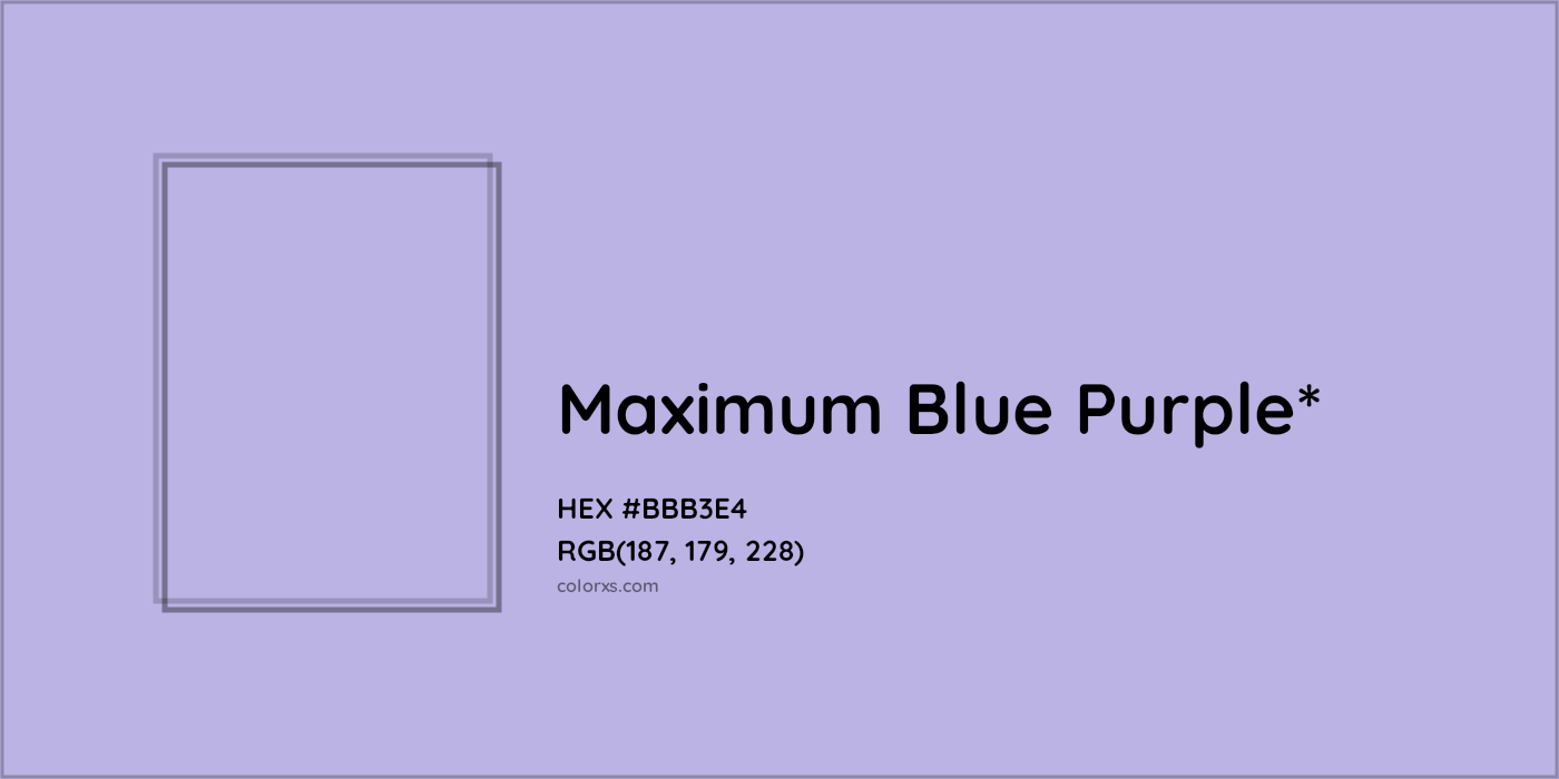 HEX #BBB3E4 Color Name, Color Code, Palettes, Similar Paints, Images