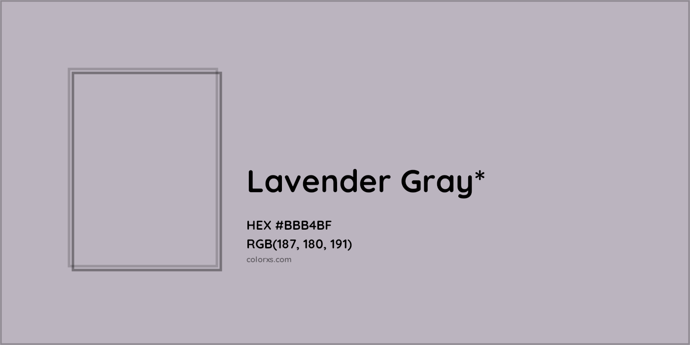HEX #BBB4BF Color Name, Color Code, Palettes, Similar Paints, Images