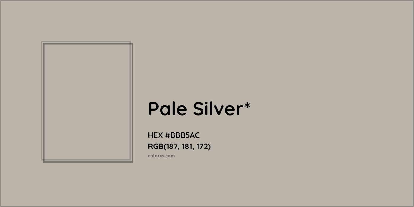 HEX #BBB5AC Color Name, Color Code, Palettes, Similar Paints, Images