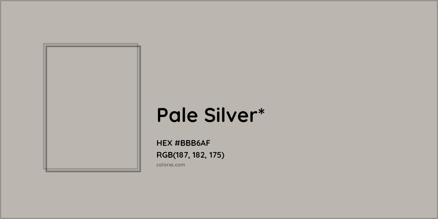 HEX #BBB6AF Color Name, Color Code, Palettes, Similar Paints, Images