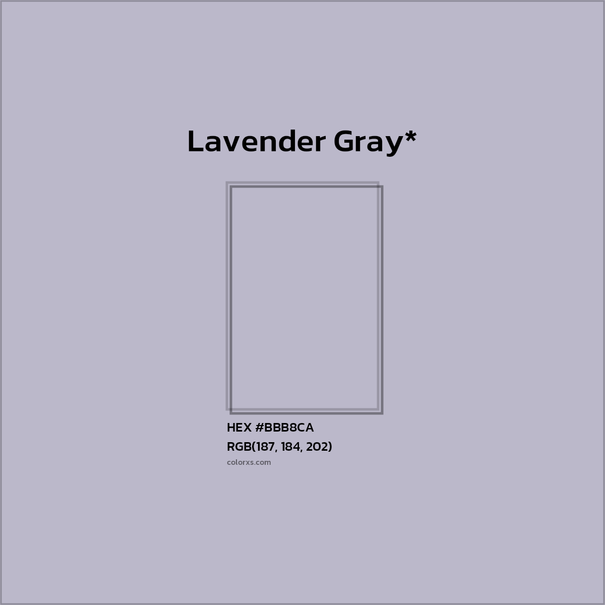 HEX #BBB8CA Color Name, Color Code, Palettes, Similar Paints, Images