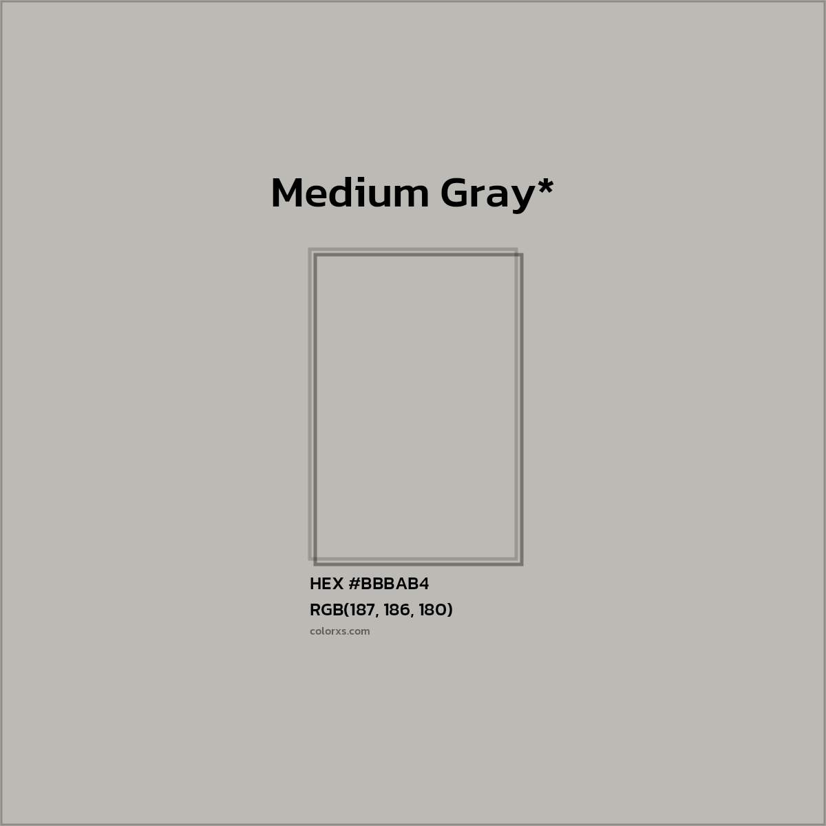 HEX #BBBAB4 Color Name, Color Code, Palettes, Similar Paints, Images