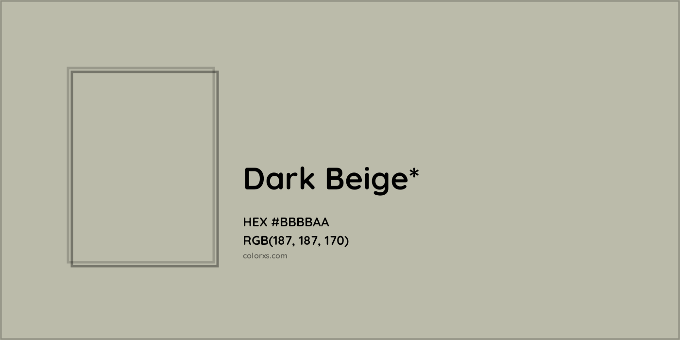 HEX #BBBBAA Color Name, Color Code, Palettes, Similar Paints, Images