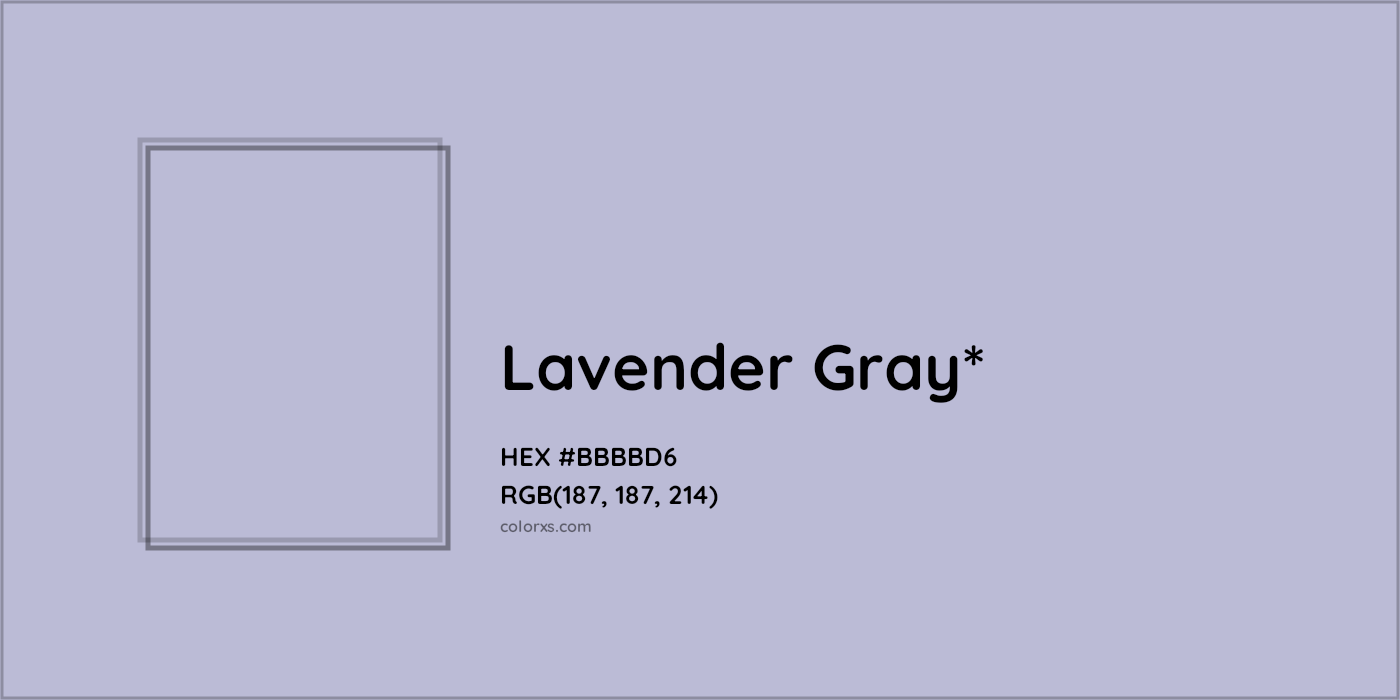 HEX #BBBBD6 Color Name, Color Code, Palettes, Similar Paints, Images