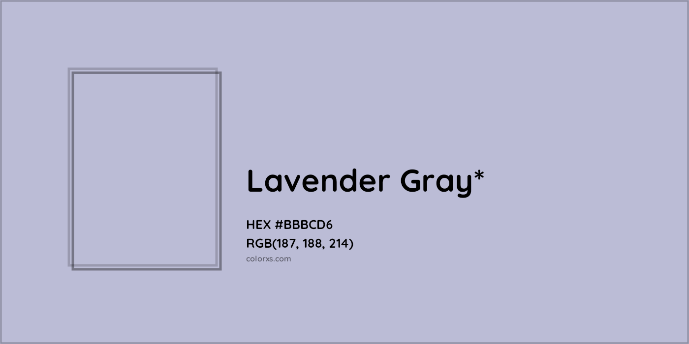 HEX #BBBCD6 Color Name, Color Code, Palettes, Similar Paints, Images