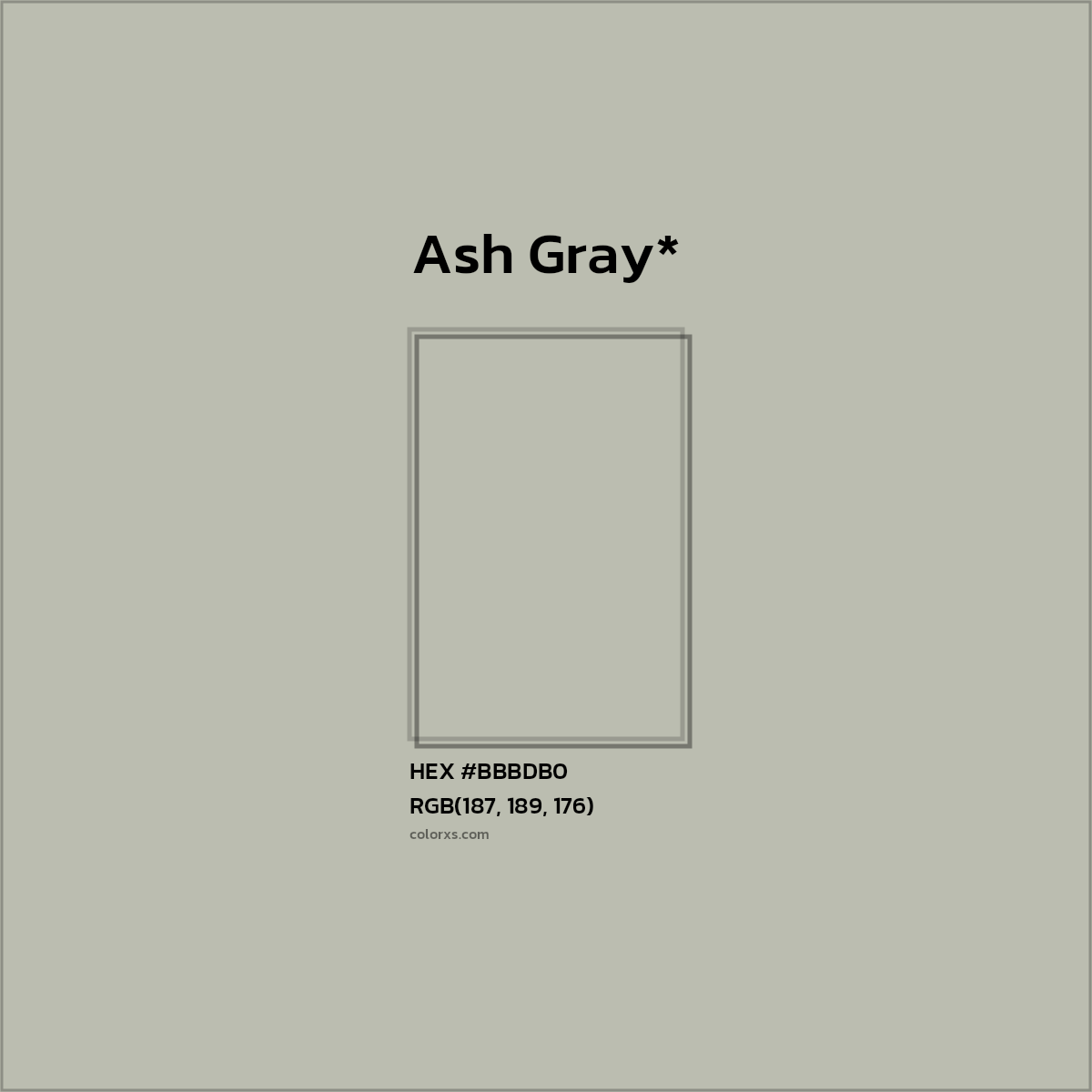 HEX #BBBDB0 Color Name, Color Code, Palettes, Similar Paints, Images