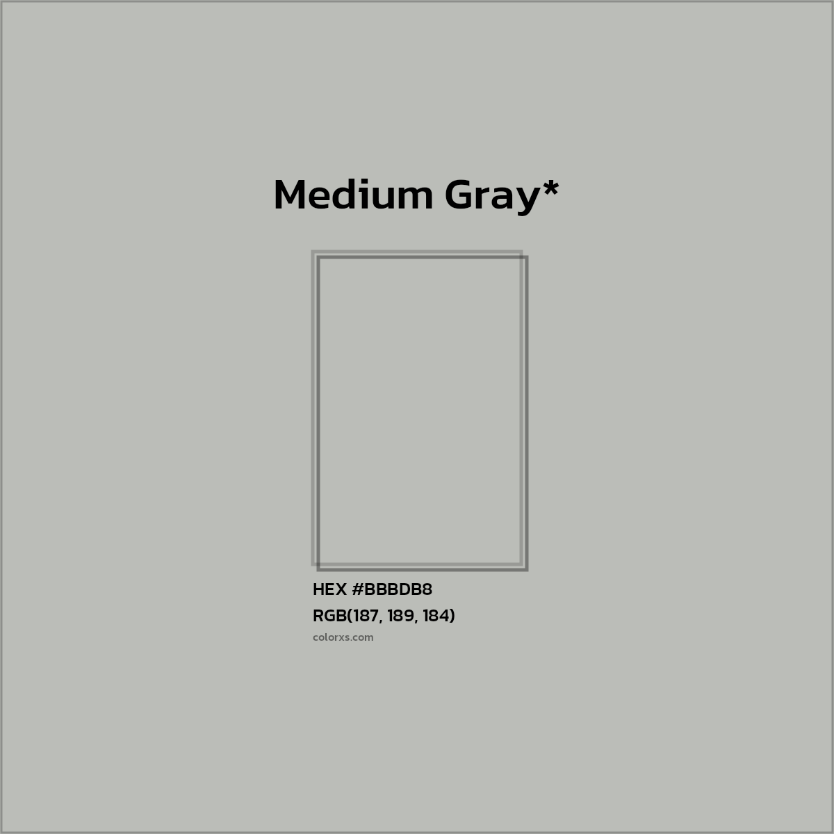 HEX #BBBDB8 Color Name, Color Code, Palettes, Similar Paints, Images