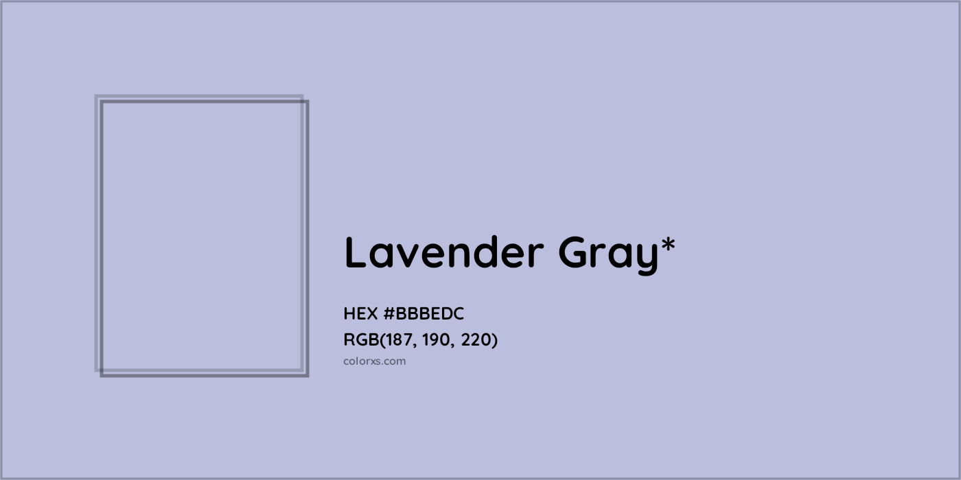 HEX #BBBEDC Color Name, Color Code, Palettes, Similar Paints, Images