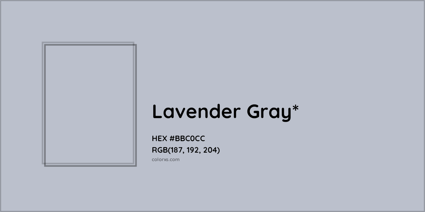 HEX #BBC0CC Color Name, Color Code, Palettes, Similar Paints, Images