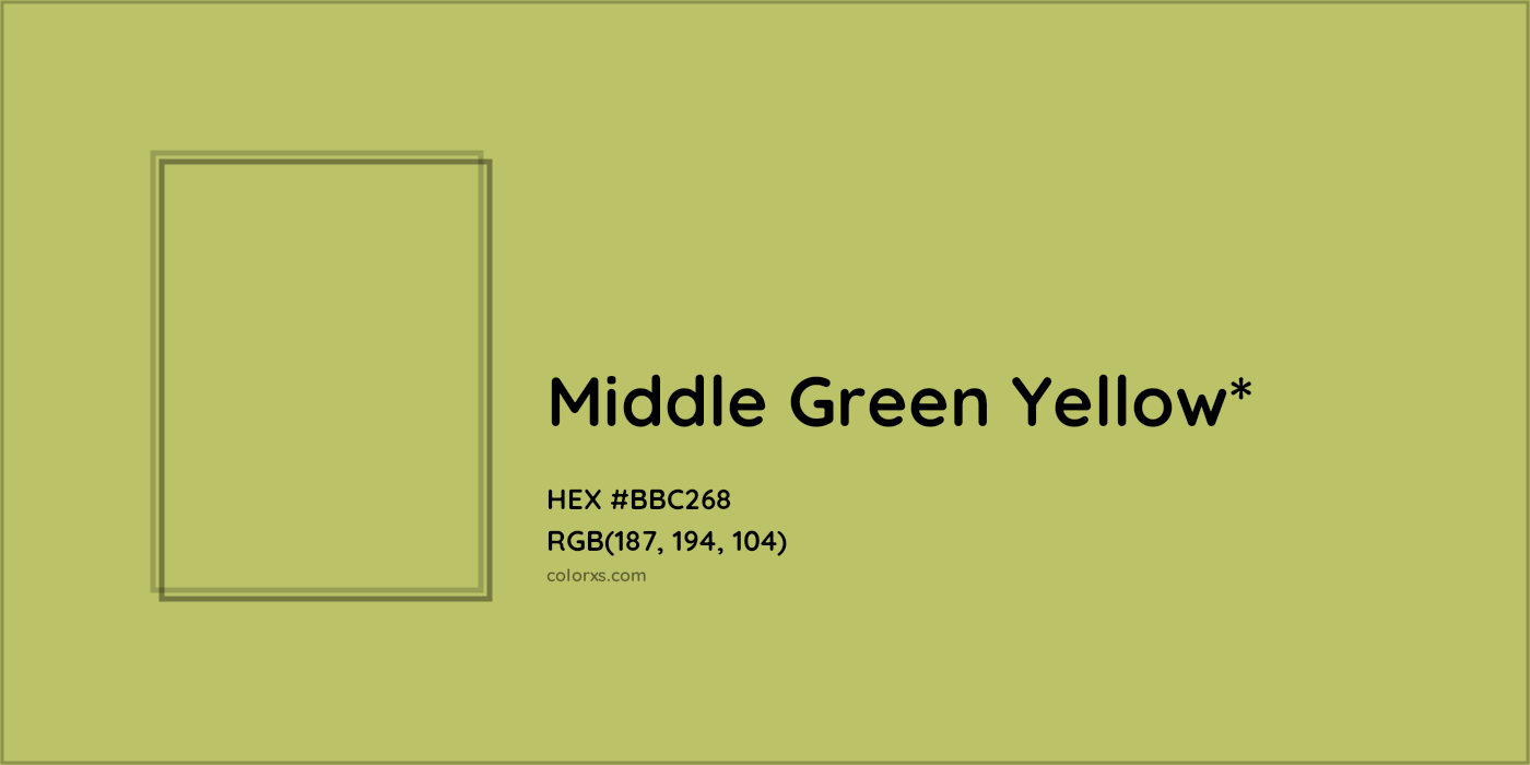HEX #BBC268 Color Name, Color Code, Palettes, Similar Paints, Images