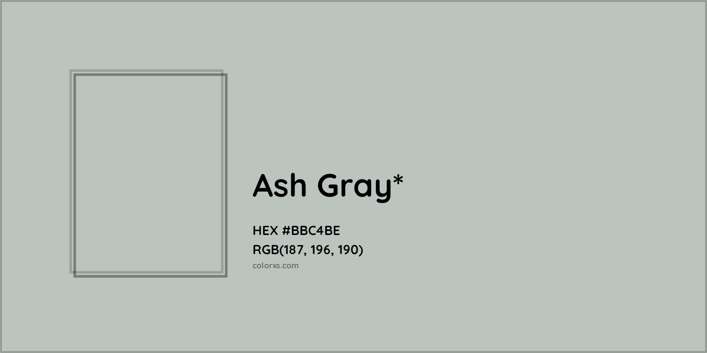 HEX #BBC4BE Color Name, Color Code, Palettes, Similar Paints, Images