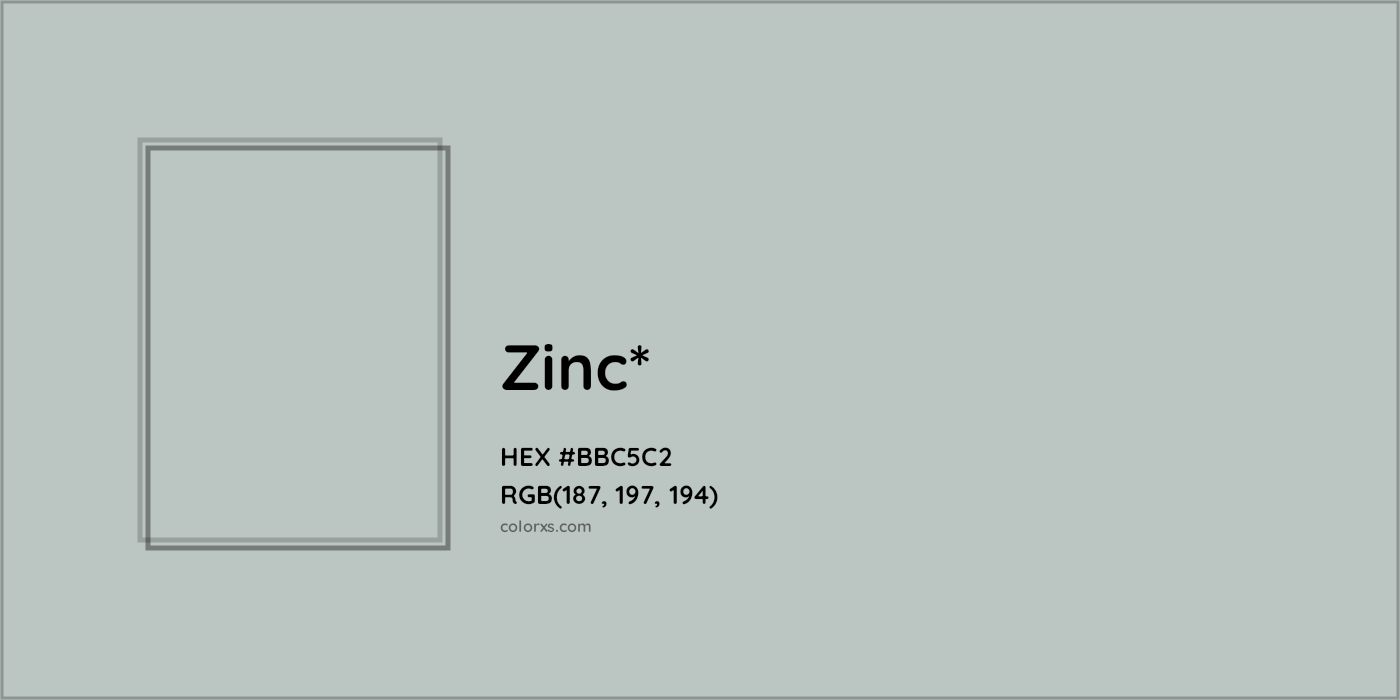 HEX #BBC5C2 Color Name, Color Code, Palettes, Similar Paints, Images