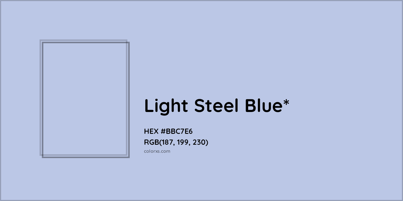 HEX #BBC7E6 Color Name, Color Code, Palettes, Similar Paints, Images