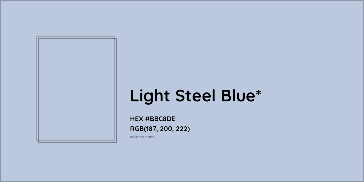 HEX #BBC8DE Color Name, Color Code, Palettes, Similar Paints, Images