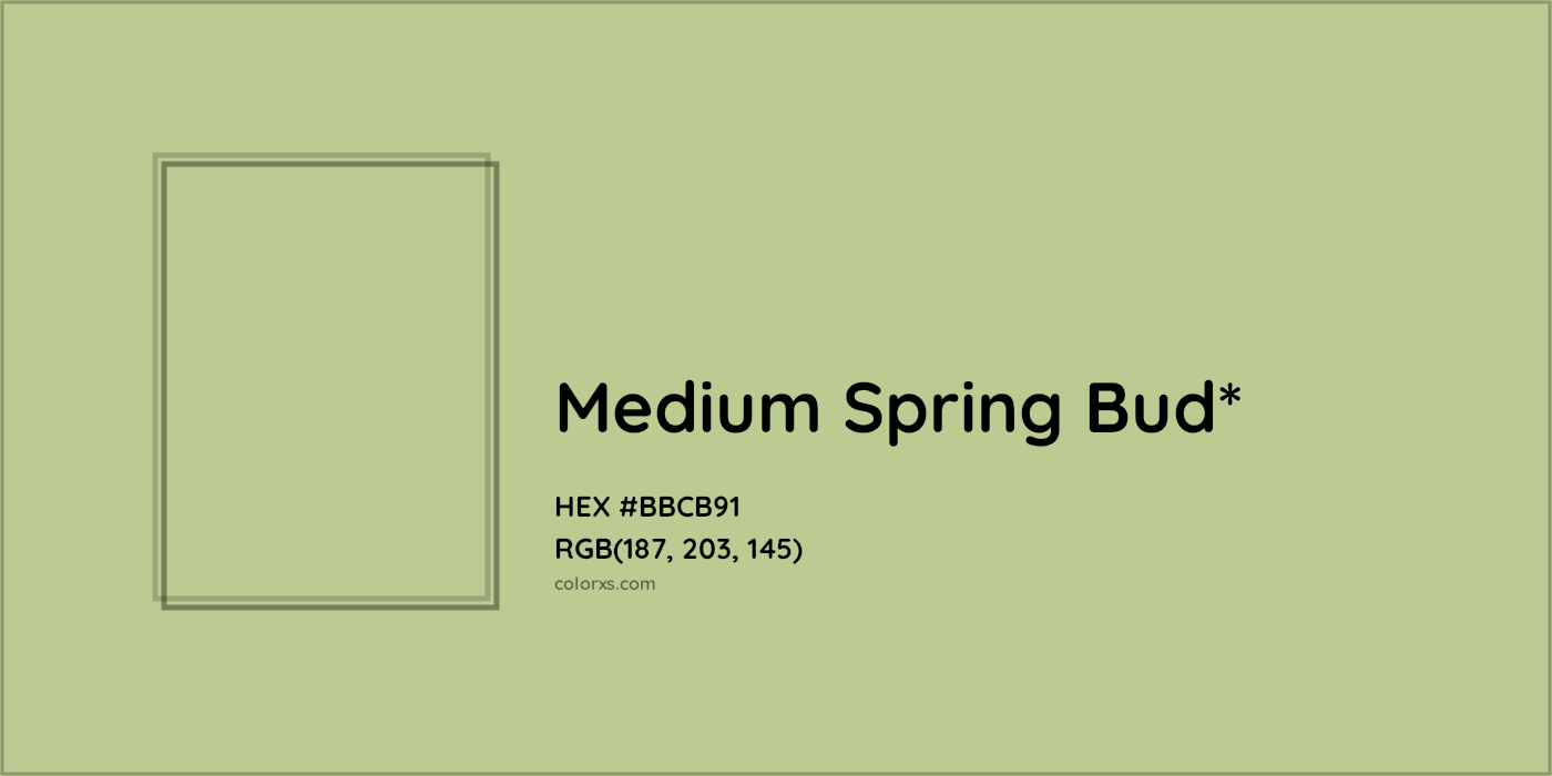 HEX #BBCB91 Color Name, Color Code, Palettes, Similar Paints, Images