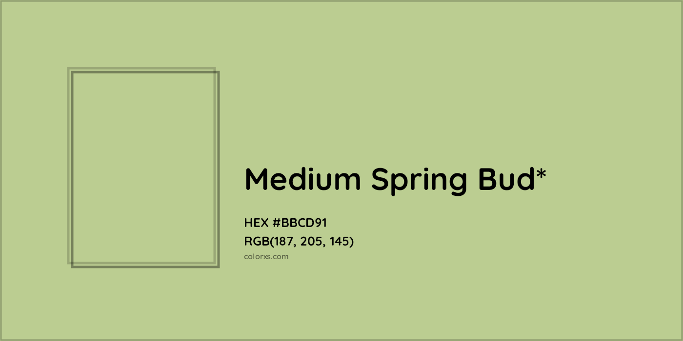 HEX #BBCD91 Color Name, Color Code, Palettes, Similar Paints, Images