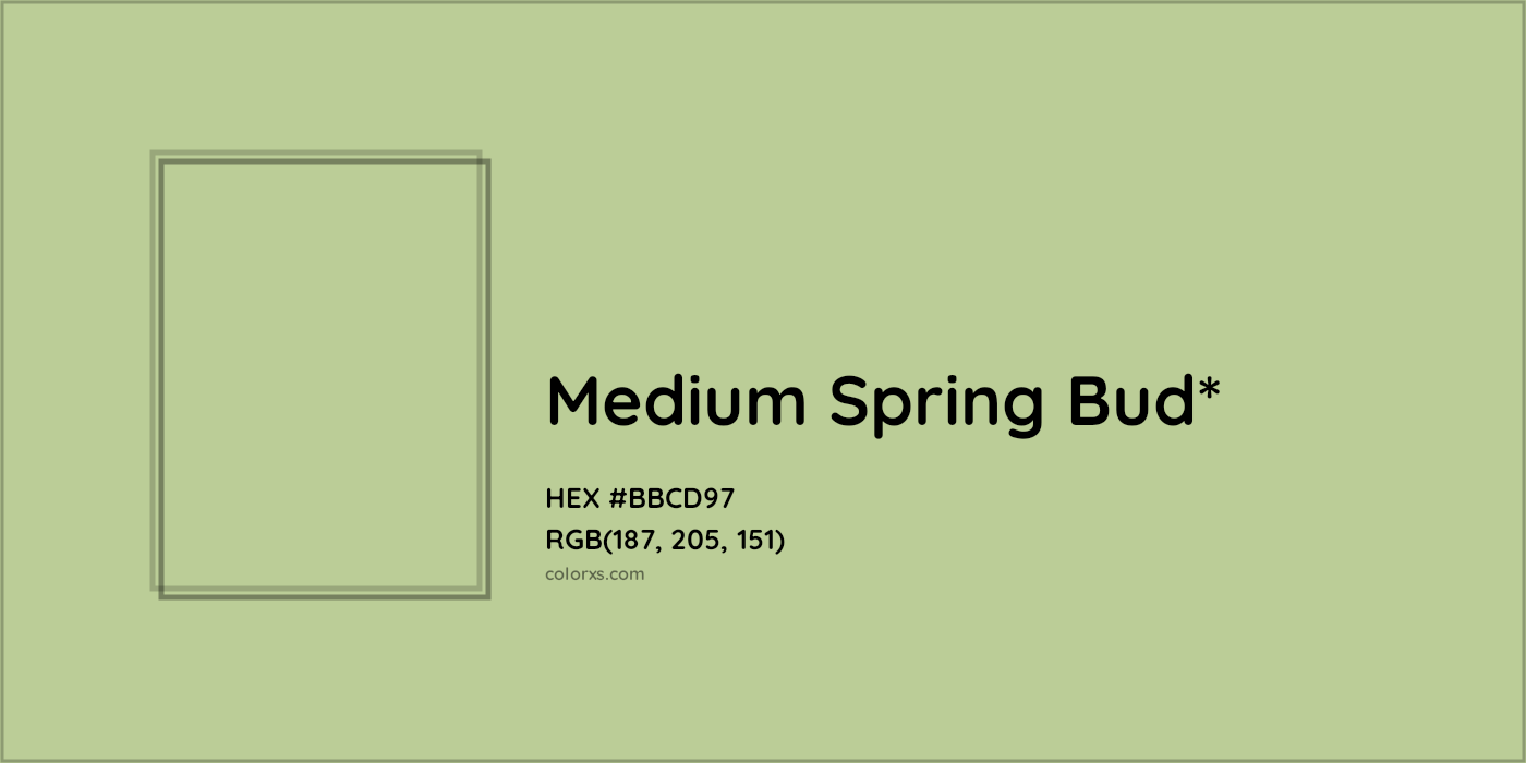 HEX #BBCD97 Color Name, Color Code, Palettes, Similar Paints, Images