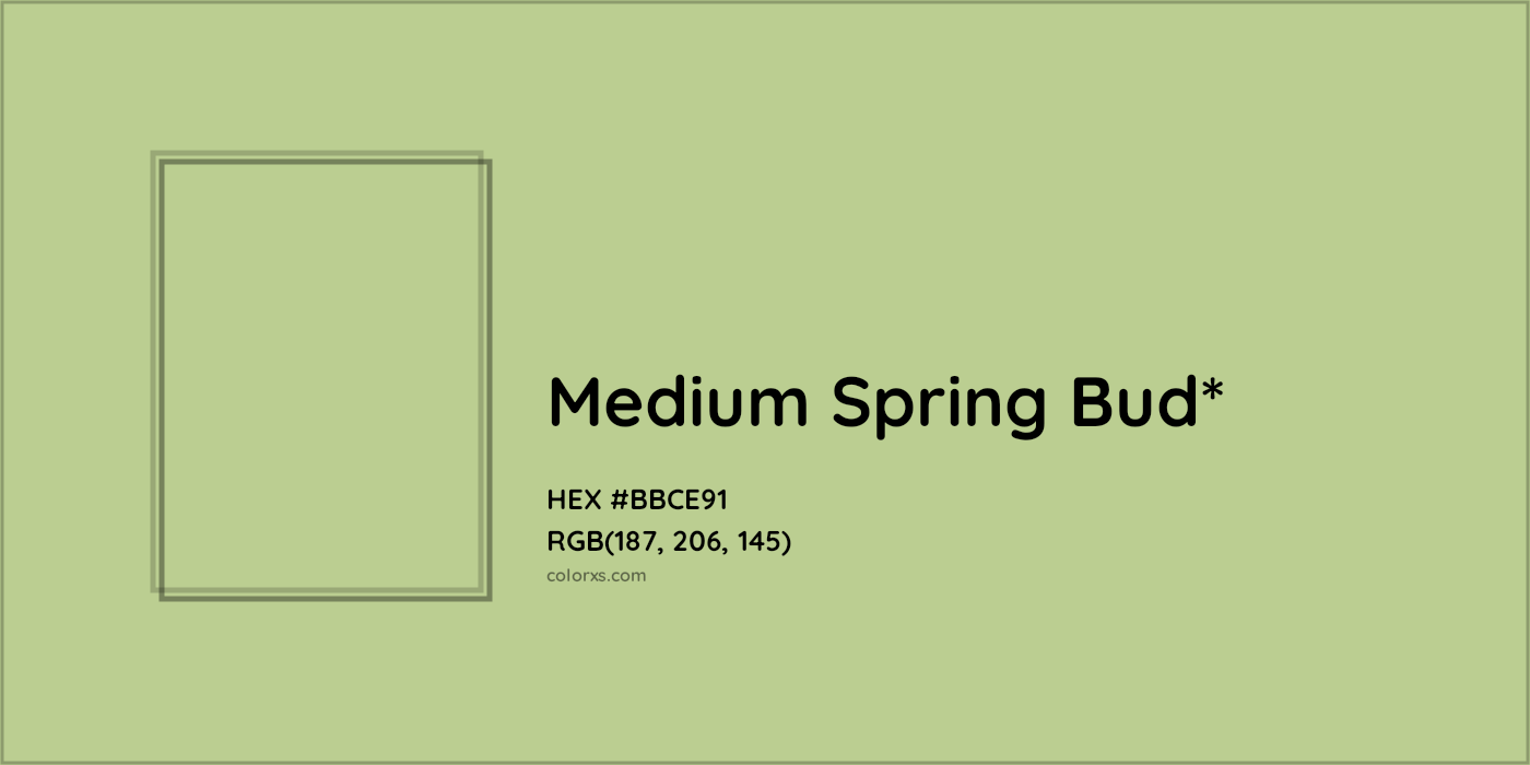 HEX #BBCE91 Color Name, Color Code, Palettes, Similar Paints, Images