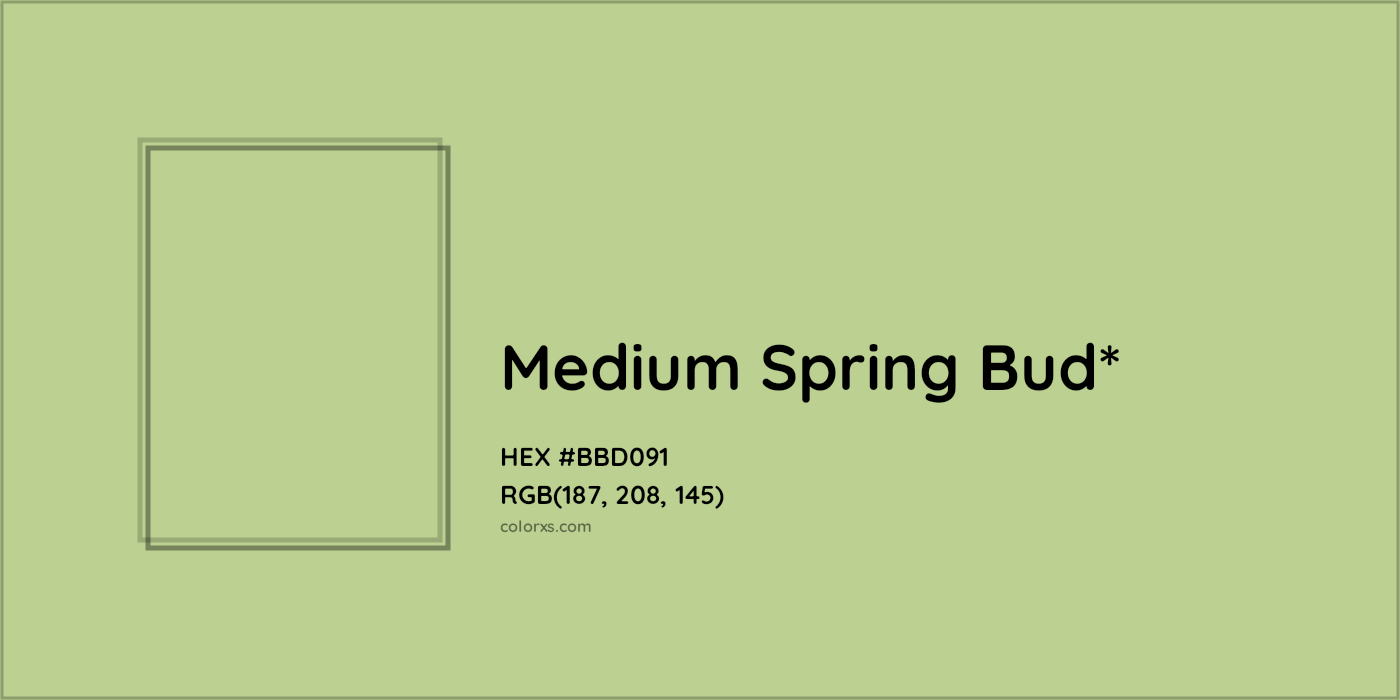 HEX #BBD091 Color Name, Color Code, Palettes, Similar Paints, Images