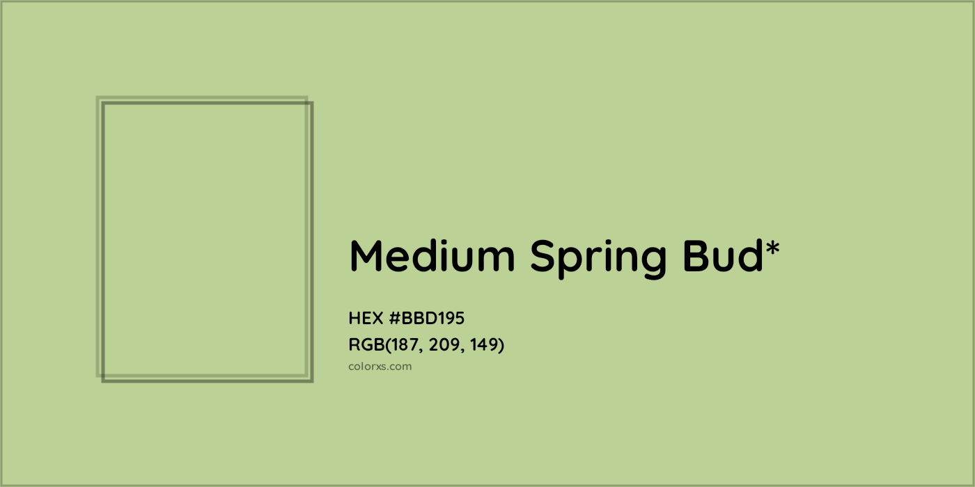 HEX #BBD195 Color Name, Color Code, Palettes, Similar Paints, Images