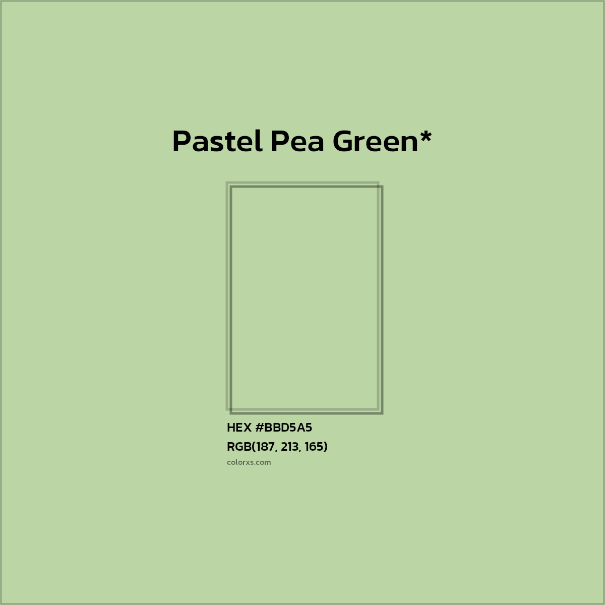 HEX #BBD5A5 Color Name, Color Code, Palettes, Similar Paints, Images