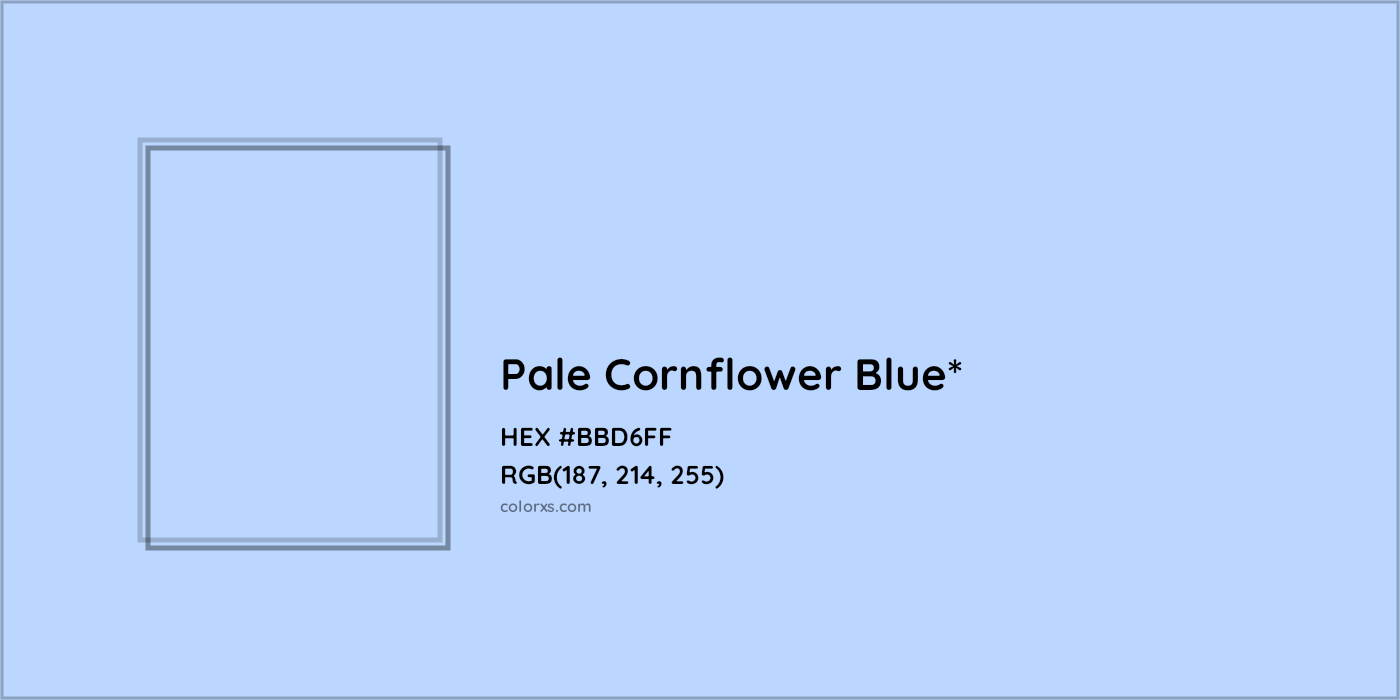 HEX #BBD6FF Color Name, Color Code, Palettes, Similar Paints, Images
